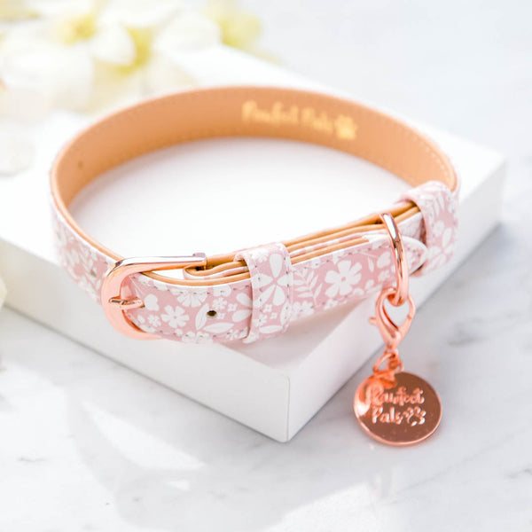 Dusty rose dog collar hotsell