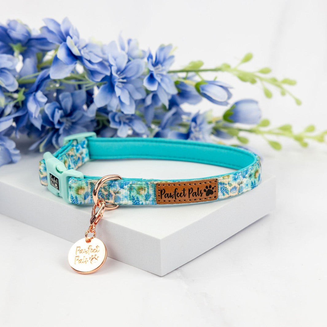 Once Upon a Flower soft dog collar.